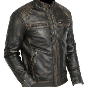 : Vintage Style Leather Motorcycle Café Racer