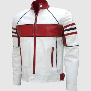 red and white letterman jacket