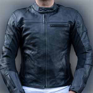 Armored leather jacket