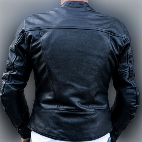 Armored leather jacket