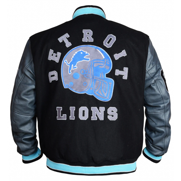 Venom Detroit Lions Wool Varsity Jacket
