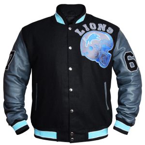 Venom Detroit Lions Wool Varsity Jacket