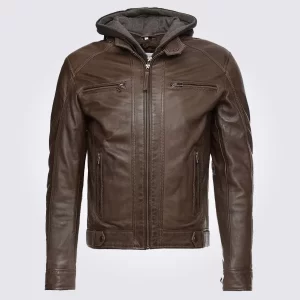 Eric-Brown-Hooded-Leather-Jacket