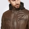 Eric-Brown-Hooded-Leather-Jacket