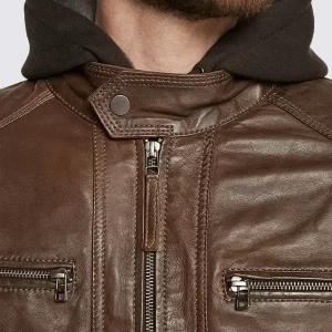 Eric-Brown-Hooded-Leather-Jacket