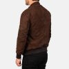 brown suede bomber jacket mens